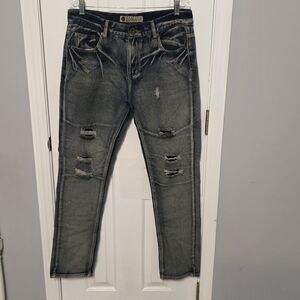 KAALU Distressed Acid Wash Jeans Size 36